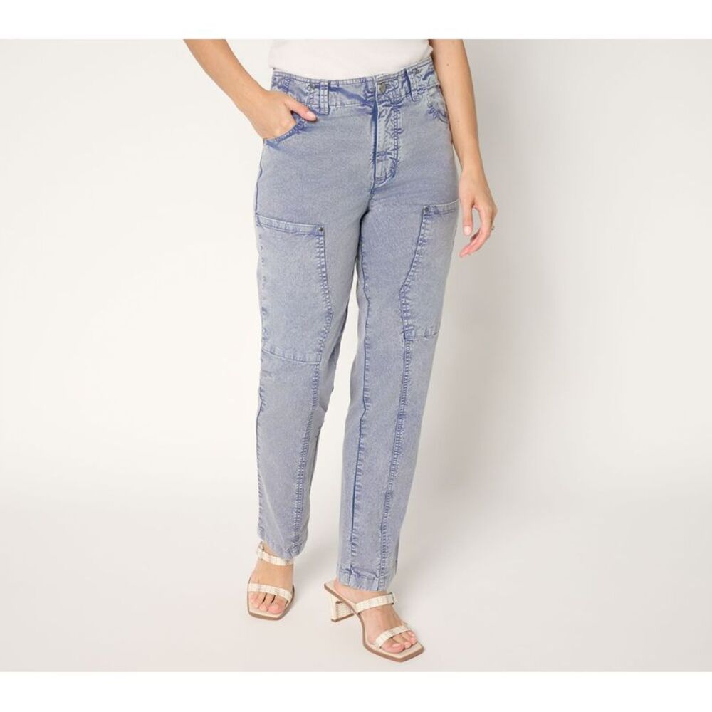 SUNNYLiFE Women's Pants Sz 4 Full Length Utility Blue A703157